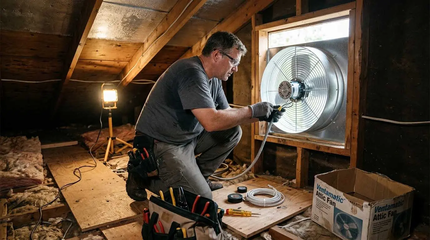 Attic Fan Installation
