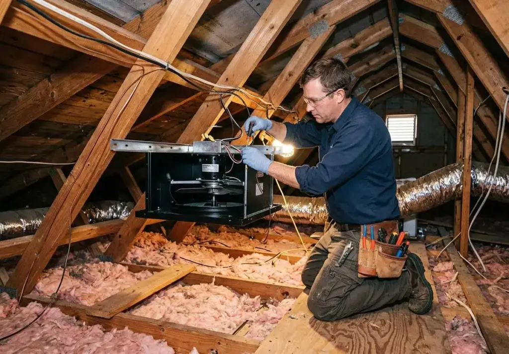 Attic Fan Installation in Houston