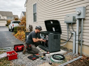 Generator Installation in Bishop Arts District,Dallas