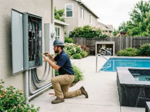 Pool Wiring in Bishop Arts District,Dallas